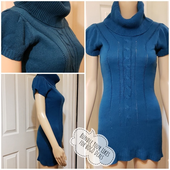 Gold Drama {CABLE KNIT DRESS} - Picture 2 of 9